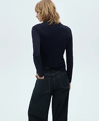 Mango Women's V-Neck Knit Sweater