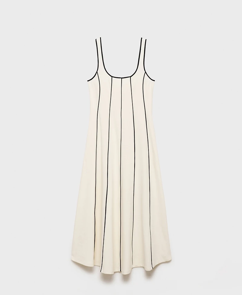 Mango Women's Striped Cotton Dress