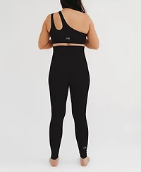 Axk Women's Athletic Maternity Legging with Supportive Belly Band