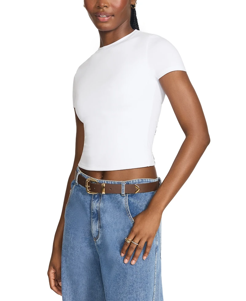 Steve Madden 1.18" Faux-Leather Belts, Set of 2
