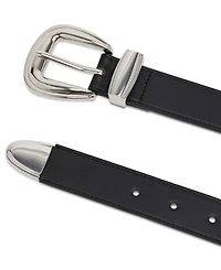 Steve Madden Hardware-Embellished Faux-Leather Belt