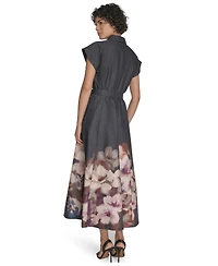 Calvin Klein Women's Placement Print Midi Dress