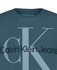 Calvin Klein Big Boys Monogram Logo Short Sleeve T-Shirt