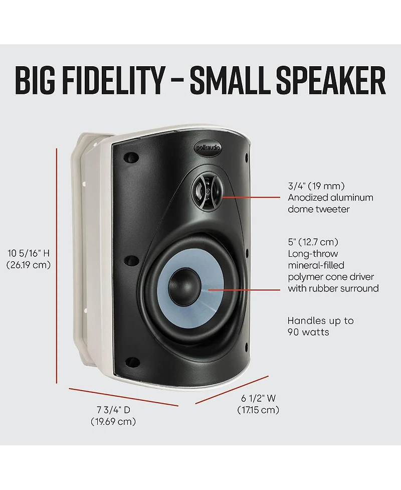 Polk Audio Atrium5 All Weather Outdoor Loudspeakers - 8 Pack