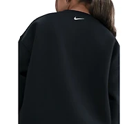 Nike Big Girls Sportswear Club Fleece Oversized Crewneck Sweatshirt