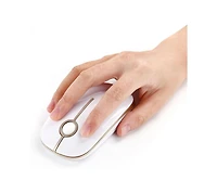 Risokeys Wireless Mouse, 2.4G Slim Portable Computer Mouse with Nano Receiver Quiet Silent Optical Laptop Mouse for Notebook, Pc