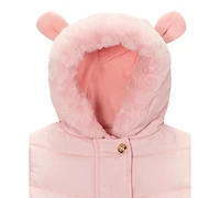 S Rothschild & Co Baby Girls Diamond Mixed Quilt Pram Snowsuit
