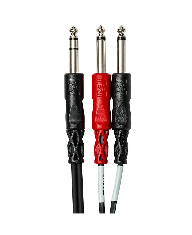 Hosa Technology 3.3' 1/4" Trs Mono Male to Two 1/4" Ts Mono Male Send / Return (Insert) Cable