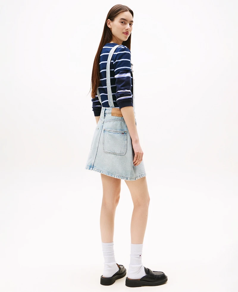 Tommy Jeans Women's Cotton Denim Dungaree Dress