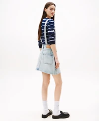 Tommy Jeans Women's Cotton Denim Dungaree Dress