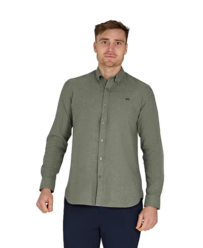 Raging Bull Men's Long Sleeve Linen Shirt