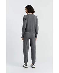 Chinti & Parker Women's Wool Cashmere Cuffed Joggers