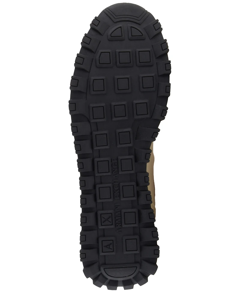 A|X Armani Exchange Men's Drop Logo Mesh Sneakers