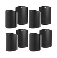 Polk Audio Atrium6 All Weather Outdoor Loudspeakers - 8 Pack (Black)