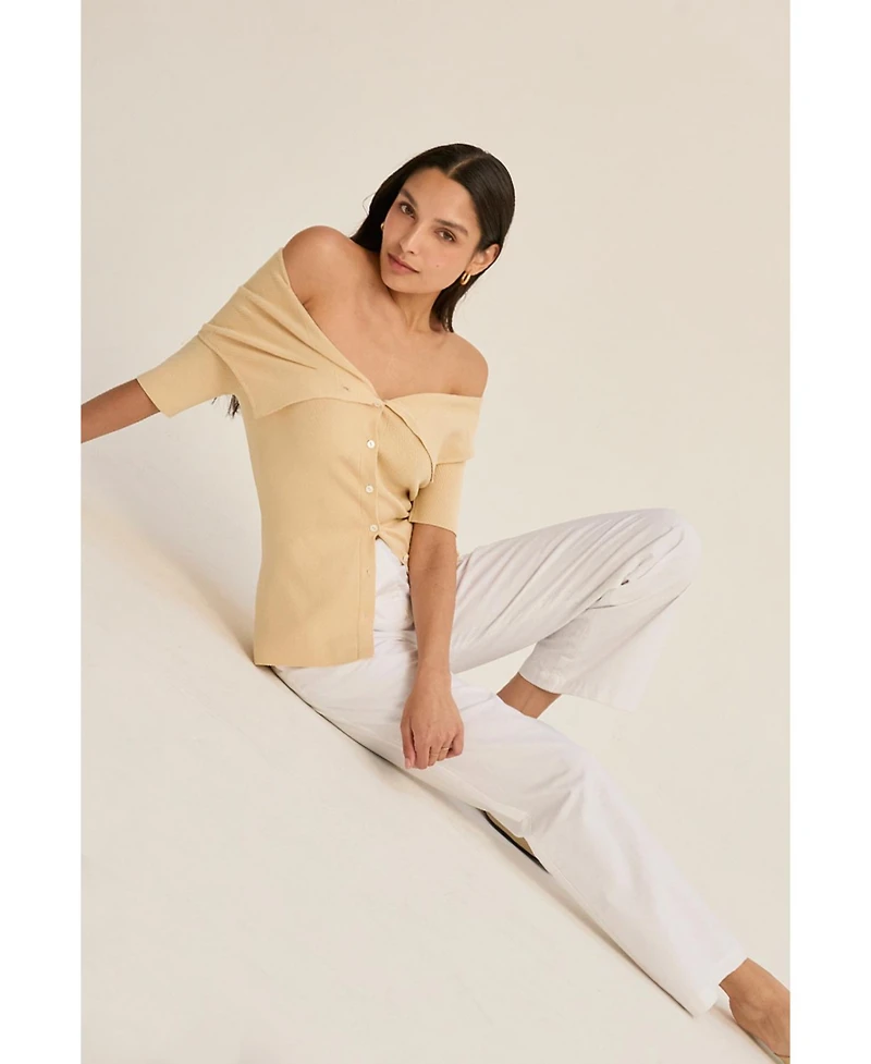 Crescent Women's Erin Straight Leg Linen Trousers Success