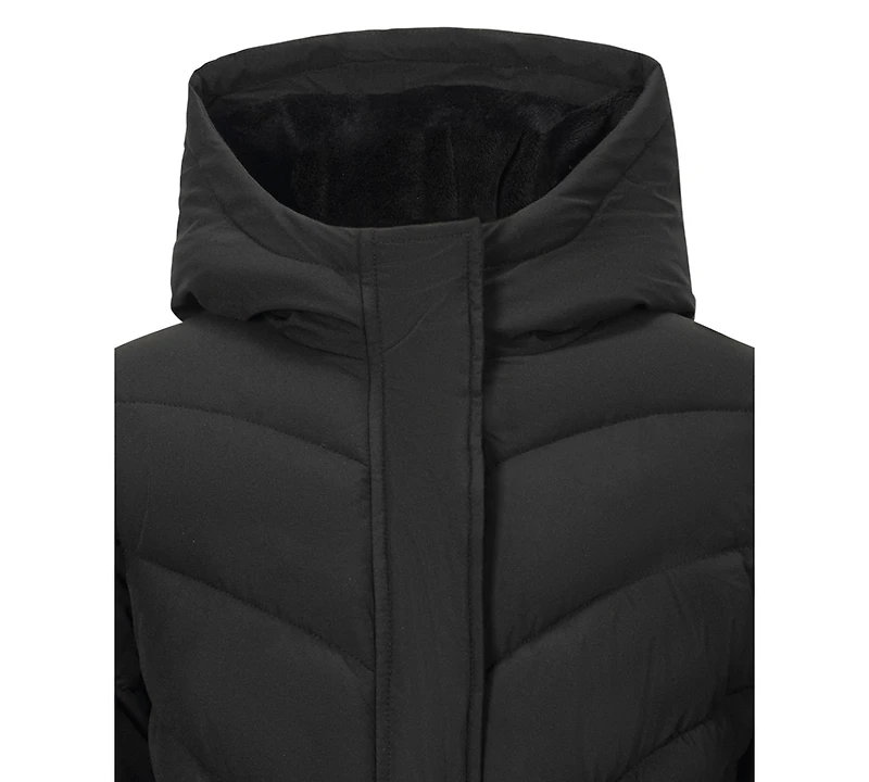 Sam Edelman Big Girls Quilted Belted Stadium Jacket