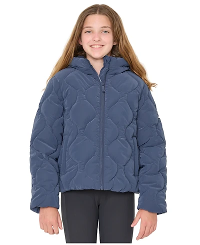Sam Edelman Big Girls Velvet Touch Onion Quilted Jacket