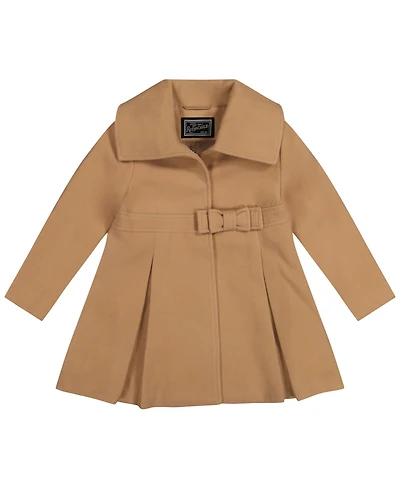 S Rothschild & Co Toddler and Little Girls Bow Waist Princess Coat