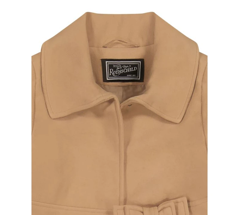 S Rothschild & Co Big Girls Notch Collar Coat
