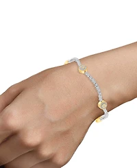 Diamond Circle Bracelet in 14k Gold over Sterling Silver (1/2 ct. t.w.)