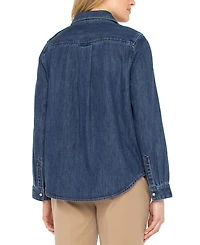 Liverpool Los Angeles Petite Button Front Shirt