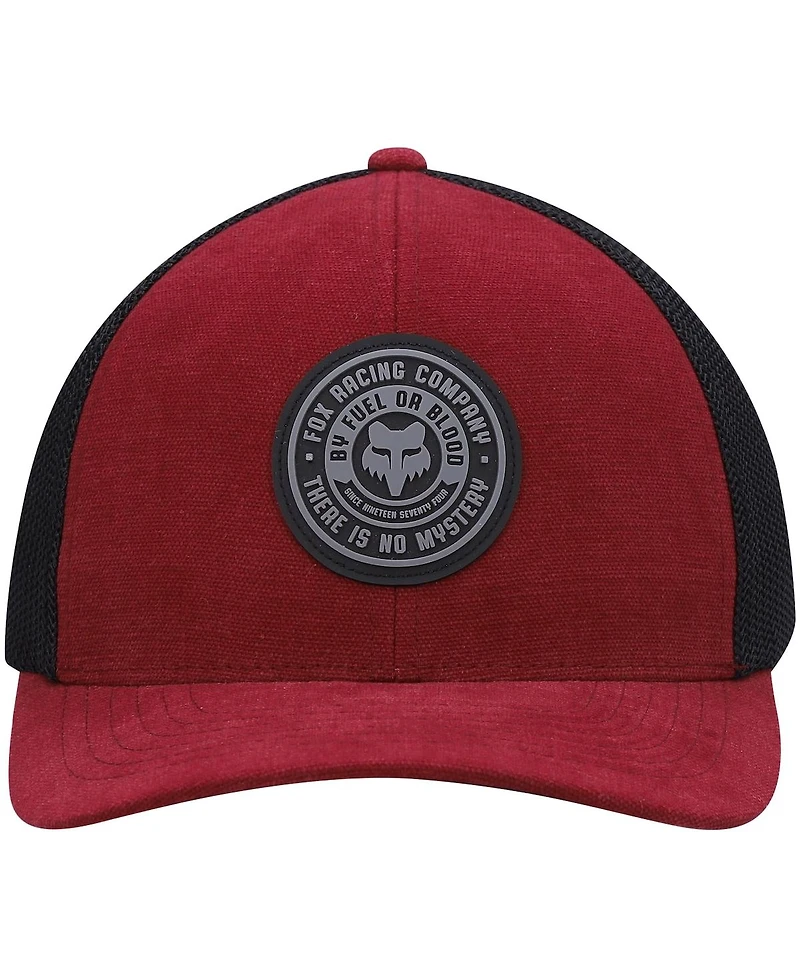 Fox Men's Burgundy/Black Mysticks Flex Hat