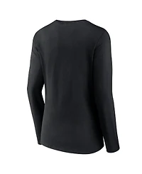 Fanatics Women's Black Cincinnati Bengals Hometown Sweep Long Sleeve V-Neck T-Shirt