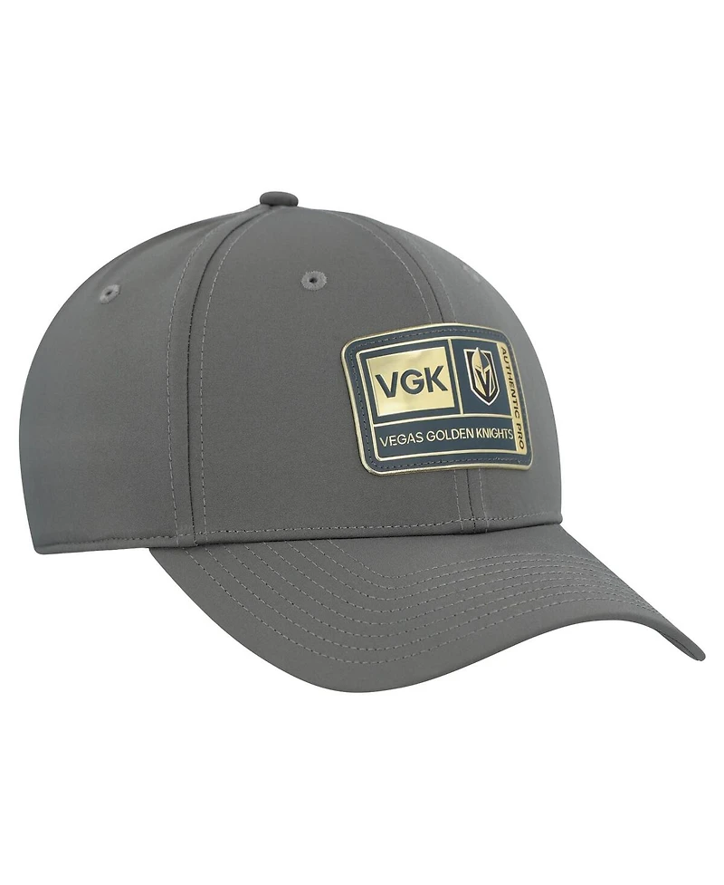 Fanatics Men's Gray Vegas Golden Knights Authentic Pro Training Camp Flex Hat