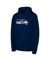 Outerstuff Big Boys and Girls College Navy Seattle Seahawks Team Logo Pullover Hoodie