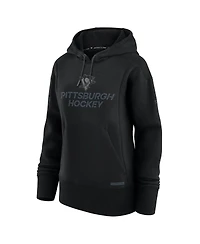 Fanatics Women's Black Pittsburgh Penguins Authentic Pro Road Pullover Hoodie