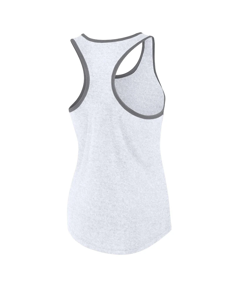 Fanatics Women's Ash Clemson Tigers Fuel Racerback Tank Top