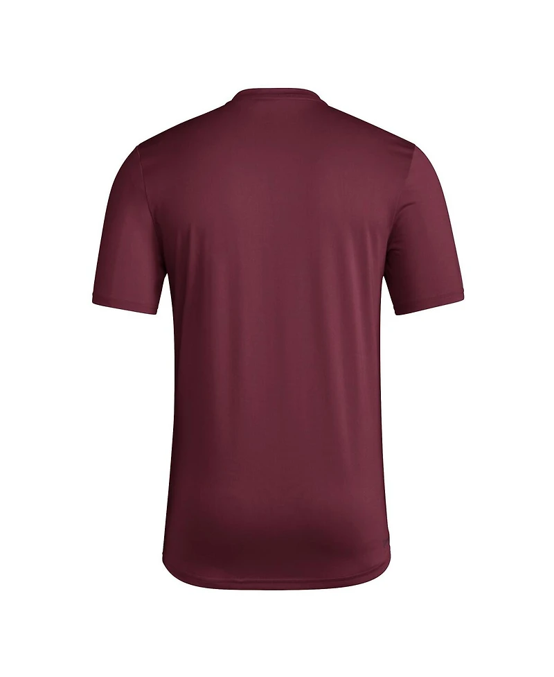 Adidas Men's Maroon Texas A&M Aggies Locker Slogan Pre-Game T-Shirt