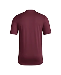 Adidas Men's Maroon Texas A&M Aggies Locker Slogan Pre-Game T-Shirt