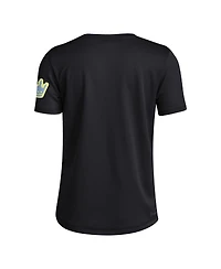 Adidas Big Boys and Girls Black Charlotte Fc 2025 Archive Collection Jersey Hook T-Shirt