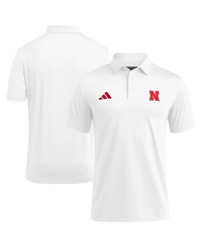 Adidas Men's White Nebraska Huskers Ultimate 365 Polo Shirt