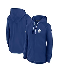 Fanatics Women's Blue Toronto Maple Leaf's Authentic Pro Rink Fleece Full-Zip Jacket