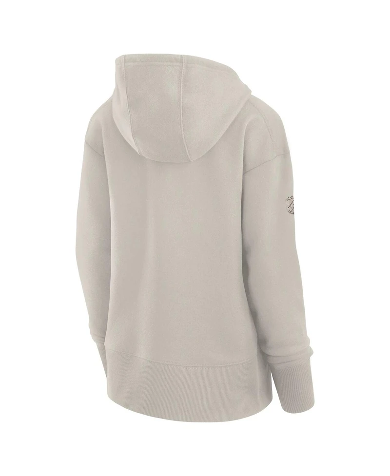 Fanatics Women's Cream Seattle Kraken Authentic Pro Road Pullover Hoodie