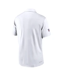 Nike Men's White Buffalo Bills Sideline Victory Dri-fit Polo Shirt