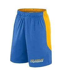 Fanatics Men's Powder Blue/Gold Los Angeles Chargers Launch Shorts