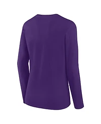 Logo Athletic Women's Purple Minnesota Vikings Grip Long Sleeve T-Shirt