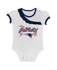 Outerstuff Baby Boys and Girls New England Patriots Love My Team Bodysuit Skirt Set