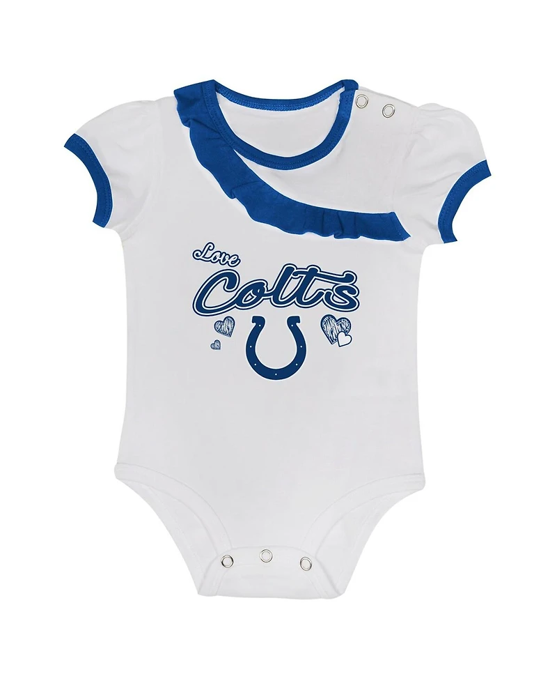 Outerstuff Baby Boys and Girls Indianapolis Colts Love My Team Bodysuit Skirt Set