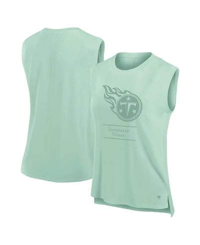 Fanatics Women's Mint Tennessee Titans Studio Embrace Tank Top