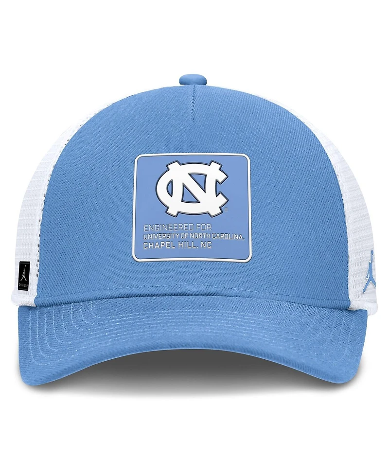 Jordan Men's Carolina Blue/White North Carolina Tar Heels 2025 On-Field Rise Engineered Trucker Adjustable Hat
