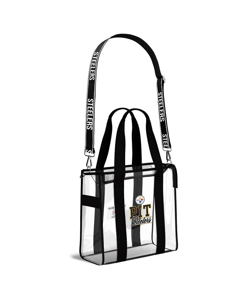 Wear by Erin Andrews Pittsburgh Steelers Stadium Tote Bag with Team Color Trim