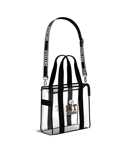 Wear by Erin Andrews Pittsburgh Steelers Stadium Tote Bag with Team Color Trim