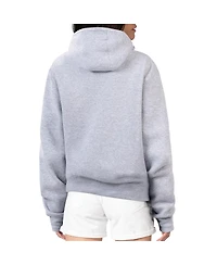 G-iii 4Her by Carl Banks Women's Heather Gray New York Rangers Flower Logo Pullover Hoodie