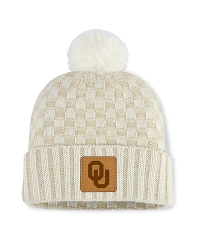 Fanatics Men's Natural Oklahoma Sooners Blaze Pom Knit Hat