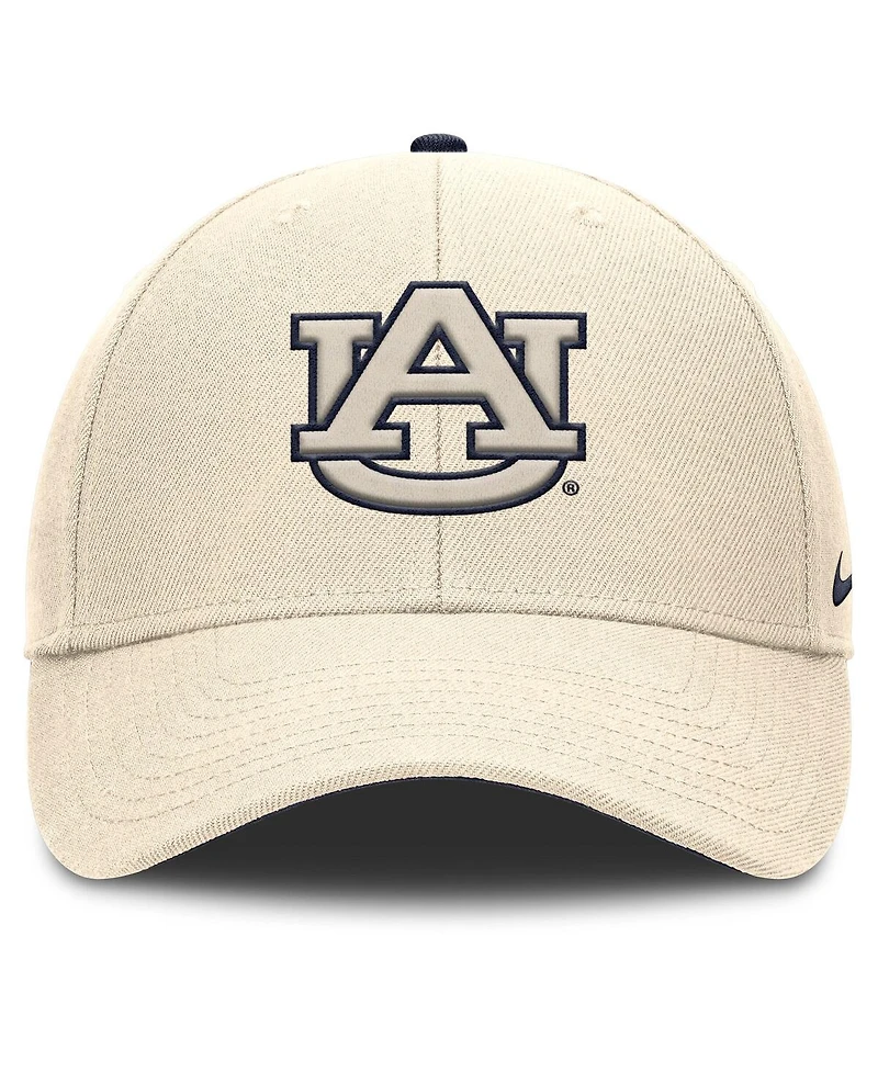 Nike Men's Natural Auburn Tigers Rise Primetime Dri-fit Trucker Adjustable Hat