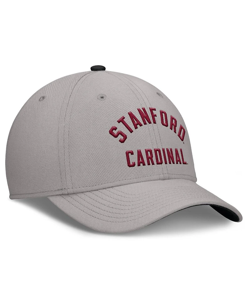 Nike Men's Gray Stanford Cardinal Rise Prep Performance Flex Hat